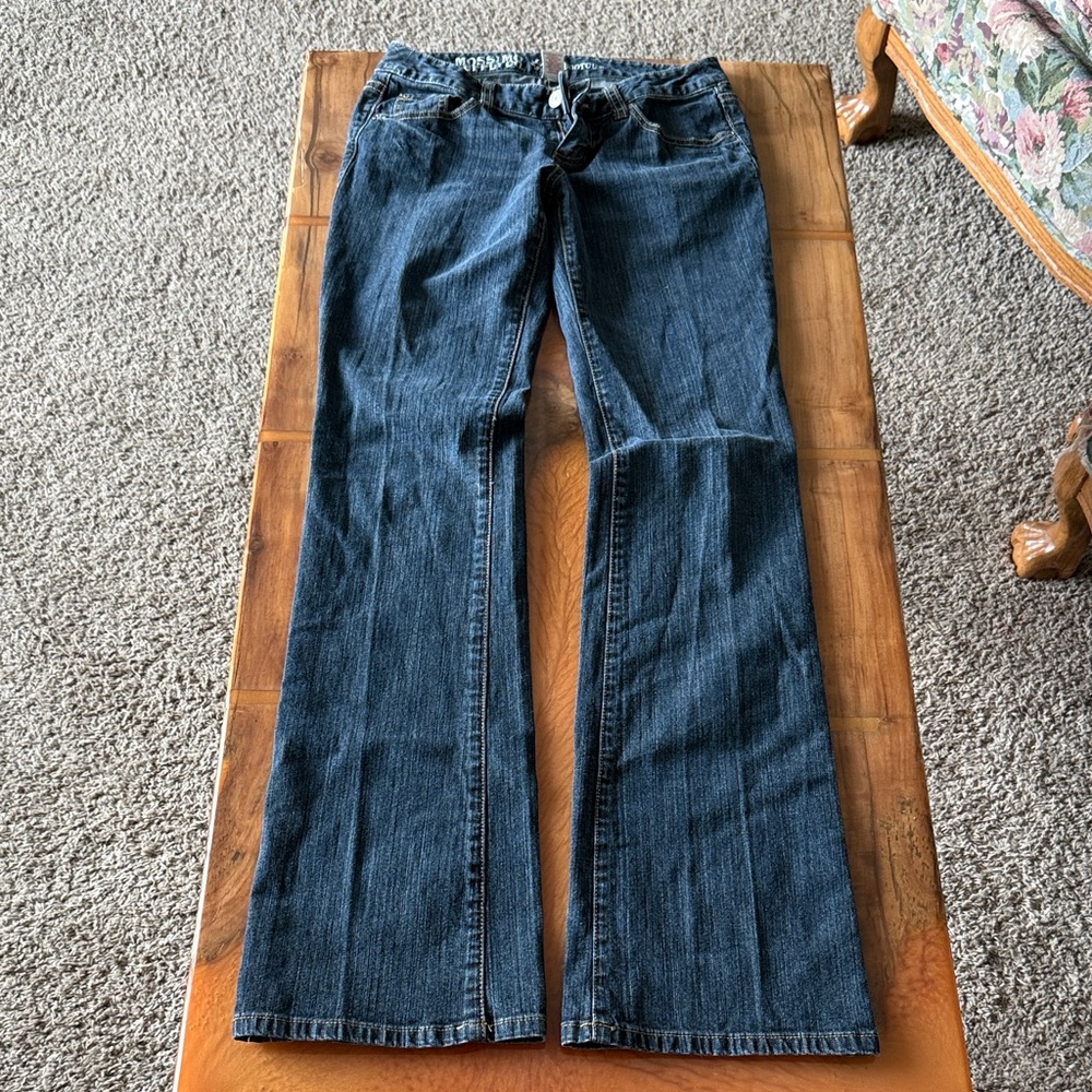 Mossimo Supply Co. Dark Blue Flare Jeans